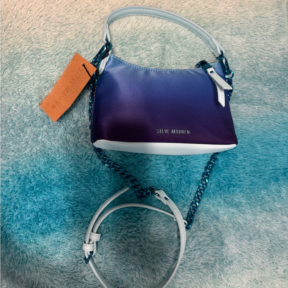 Steve Madden Ombre Purple and White Shoulder Bag - Picture 9 of 9